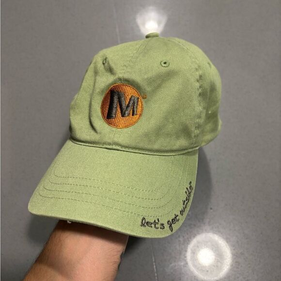 Merrell Accessories - Faded Green Merrell Baseball Hat Cap Let's Get Outside Dad Hat Hiking Outdoor